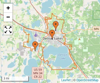 Area schools map